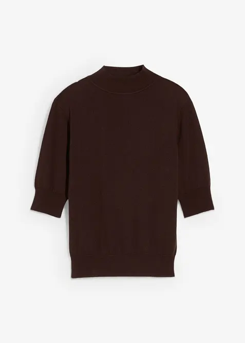 Maglione a collo alto in morbido misto lana, bonprix