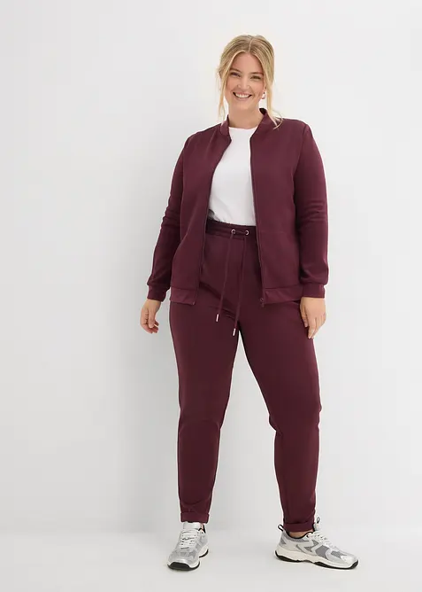 Pantaloni chino in tessuto effetto neoprene, bonprix