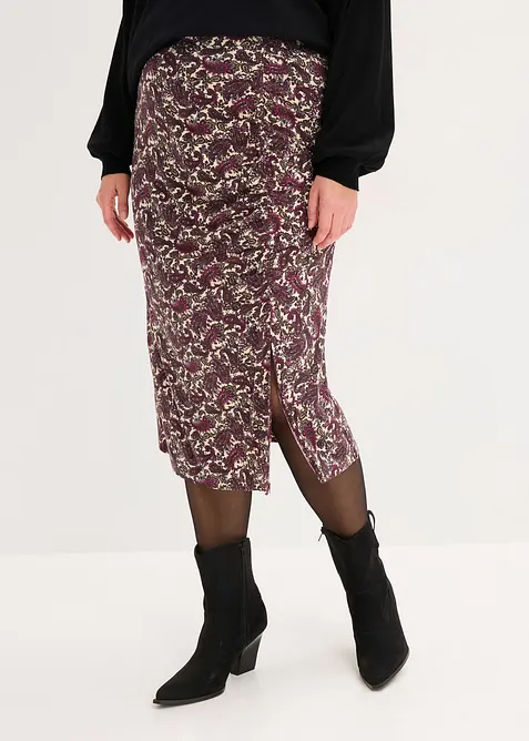 Gonna fluente in jersey misto viscosa, bonprix