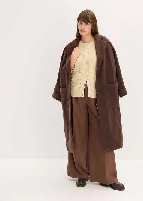 Cardigan traforato di cotone, bonprix