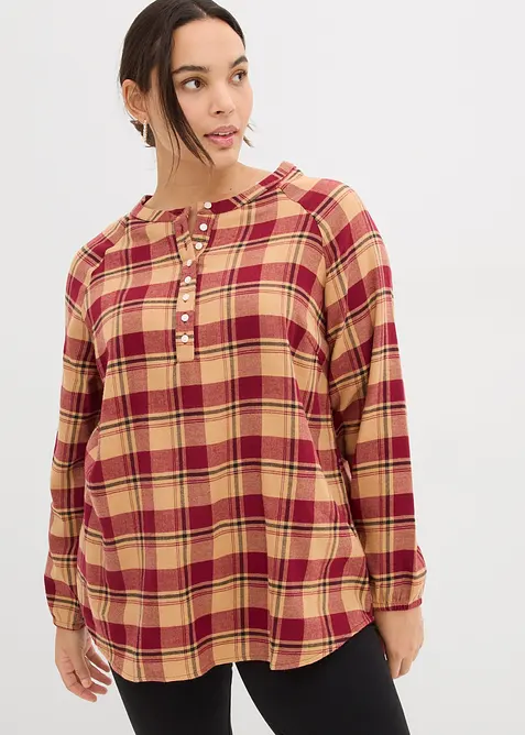 Blusa in flanella, bonprix
