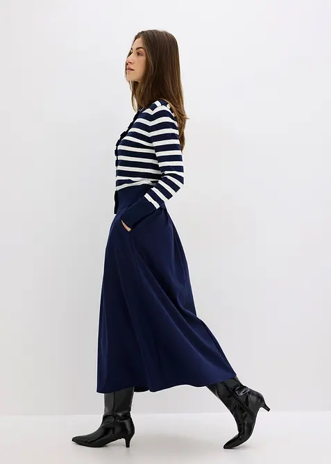 Cardigan in maglia fine a righe, bonprix