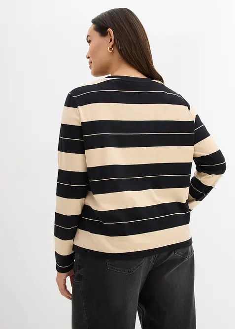 Maglia a maniche lunghe in cotone pesante, bonprix