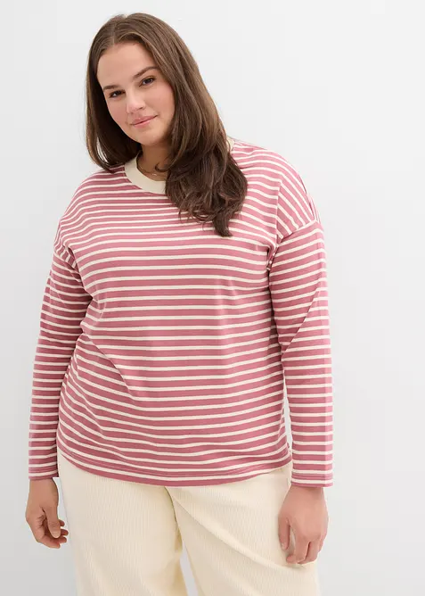 Maglia a maniche lunghe in cotone pesante, bonprix