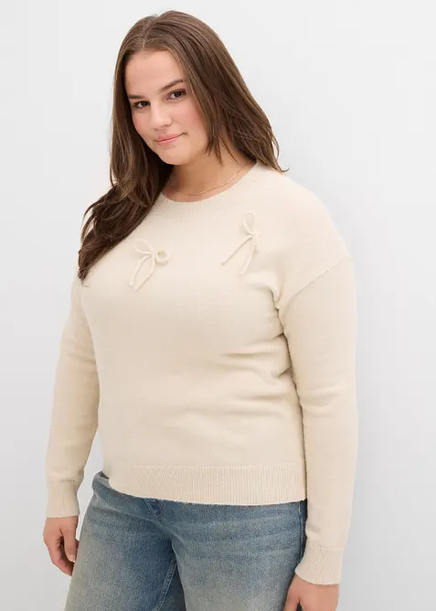 Maglione con fiocchi, bonprix