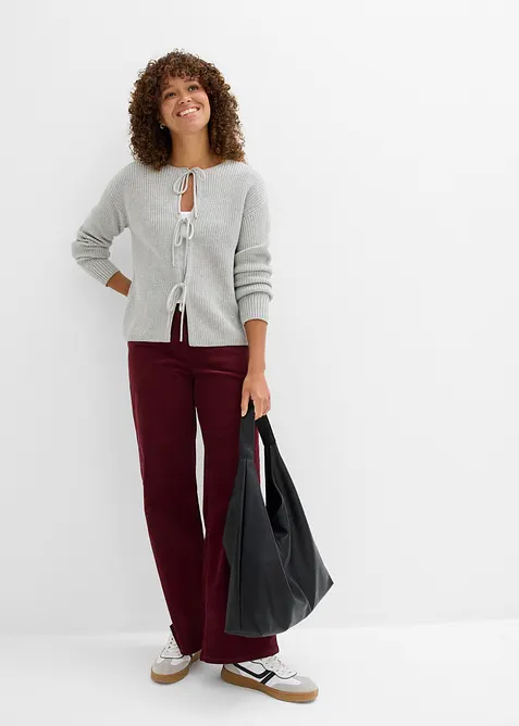 Cardigan con fiocchi, bonprix