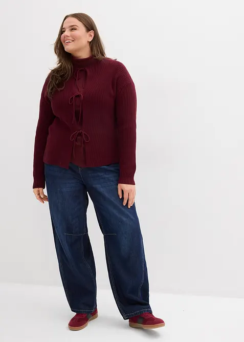 Cardigan con fiocchi, bonprix