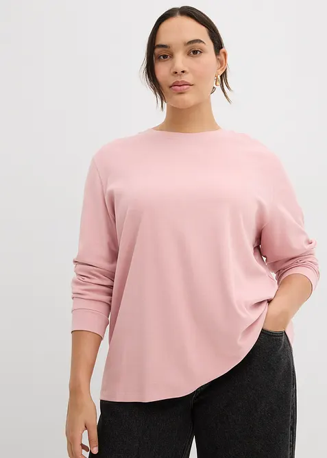 Maglia a maniche lunghe in puro cotone biologico, bonprix