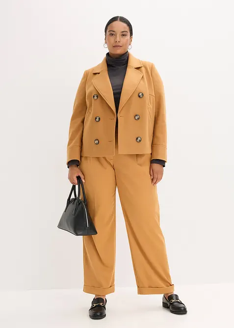 Giacca corta in simil lana, bonprix