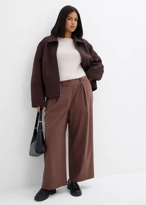 Pantaloni in misto viscosa con dettagli funzionali, bonprix