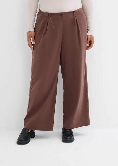 Pantaloni in misto viscosa con dettagli funzionali, bonprix