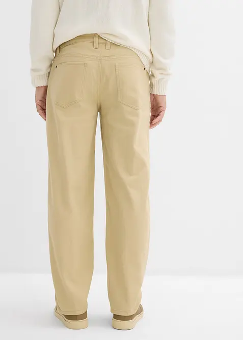 Pantaloni in twill con fascia comoda in vita, straight, bonprix