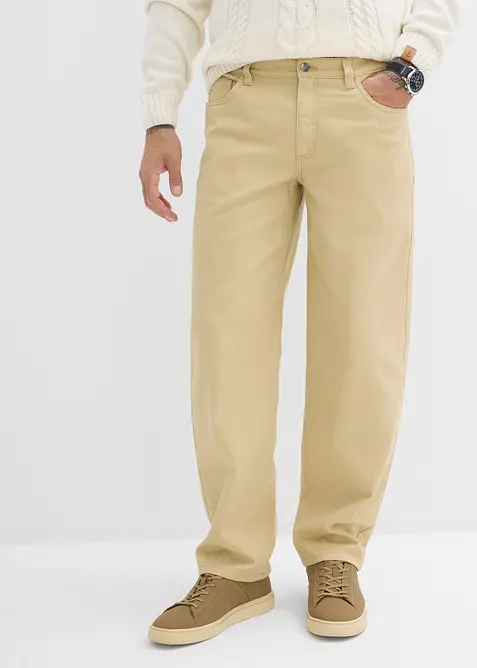 Pantaloni in twill con fascia comoda in vita, straight, bonprix