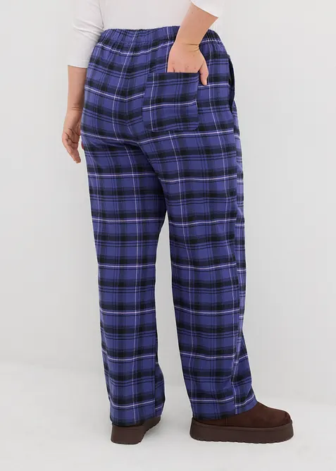 Pantaloni in flanella di cotone biologico, bonprix