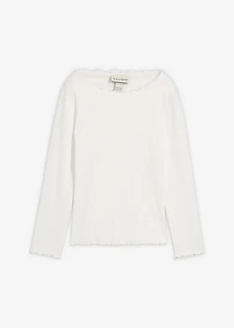 Maglia a maniche lunghe in puro cotone biologico, bonprix