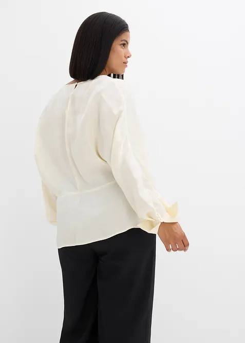 Blusa leggermente lucida in misto viscosa, bonprix