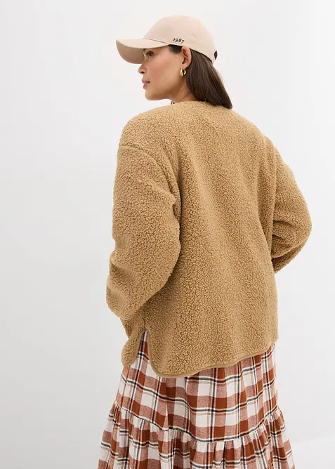 Giacca in pile teddy, bonprix