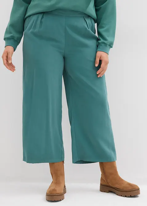 Pantaloni cropped in morbido misto viscosa, bonprix