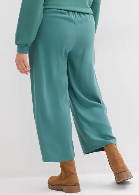 Pantaloni cropped in morbido misto viscosa, bonprix