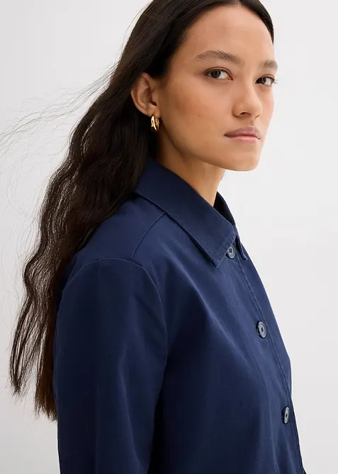 Giacca corta da mezza stagione in misto cotone biologico elasticizzato, bonprix