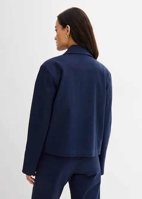 Giacca corta da mezza stagione in misto cotone biologico elasticizzato, bonprix