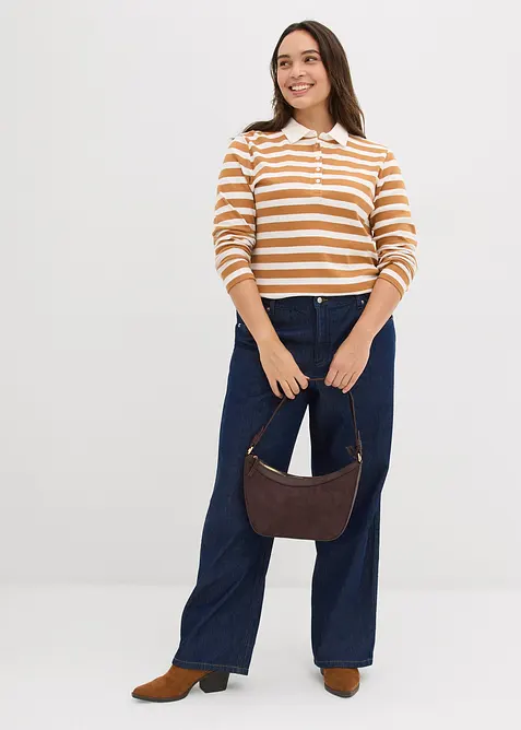 Jeans straight, vita media, bonprix