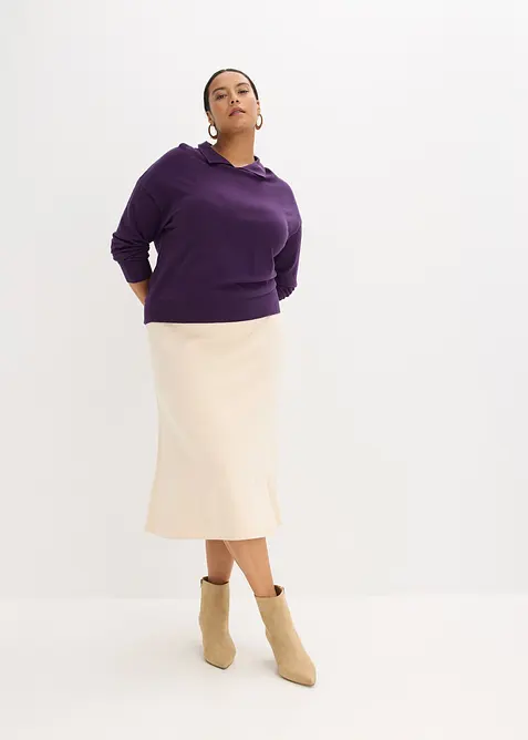 Maglione in filato fine misto viscosa, bonprix