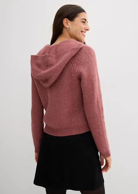 Cardigan con cappuccio, bonprix