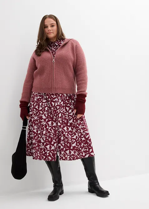 Cardigan con cappuccio, bonprix