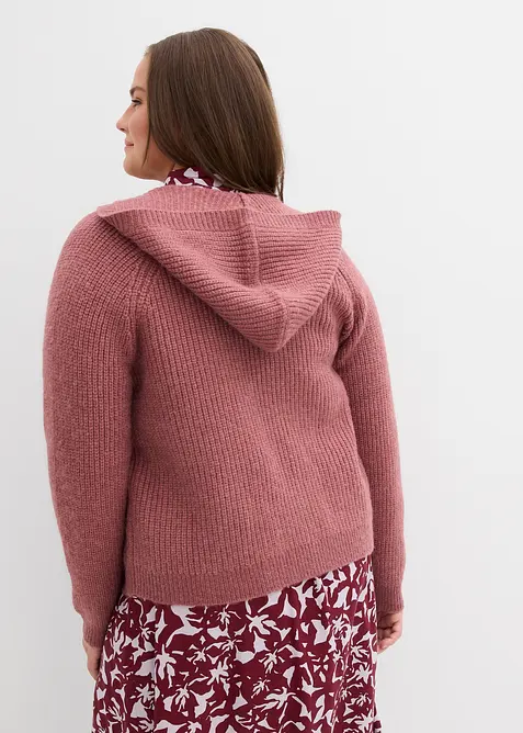 Cardigan con cappuccio, bonprix