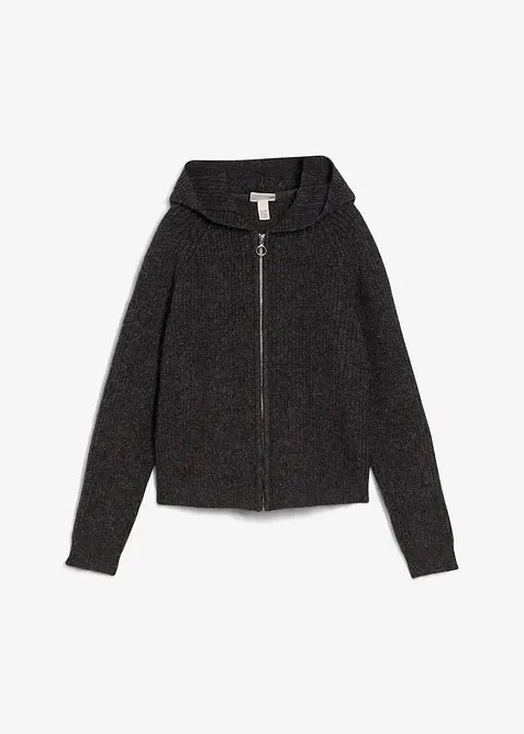 Cardigan con cappuccio, bonprix