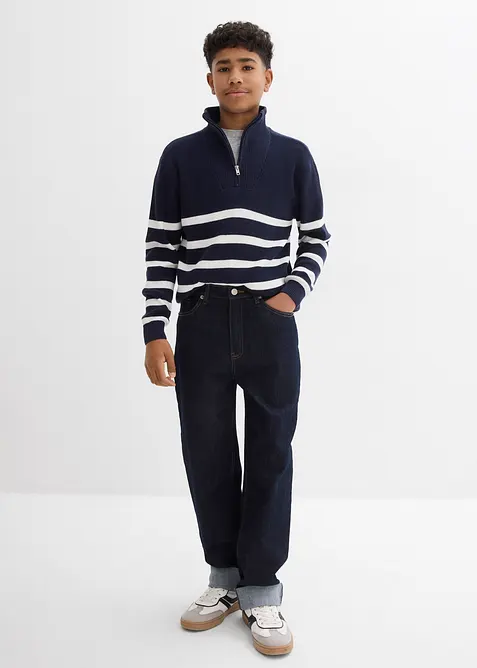 Jeans loose fit con cinta regolabile, straight, bonprix