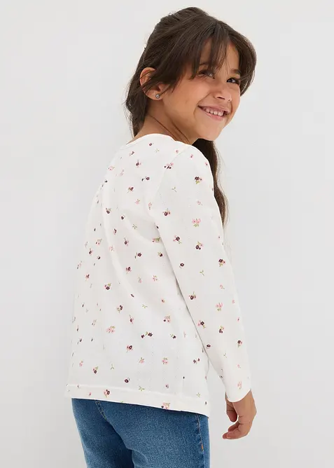 Maglia a maniche lunghe in puro cotone biologico, bonprix