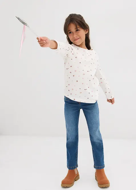 Maglia a maniche lunghe in puro cotone biologico, bonprix