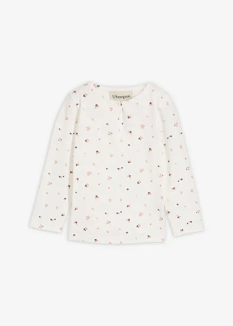 Maglia a maniche lunghe in puro cotone biologico, bonprix