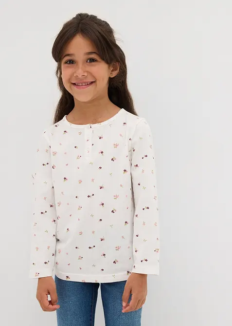 Maglia a maniche lunghe in puro cotone biologico, bonprix