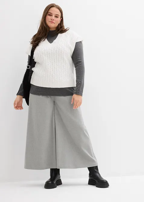 Gilet in maglia a trecce, bonprix