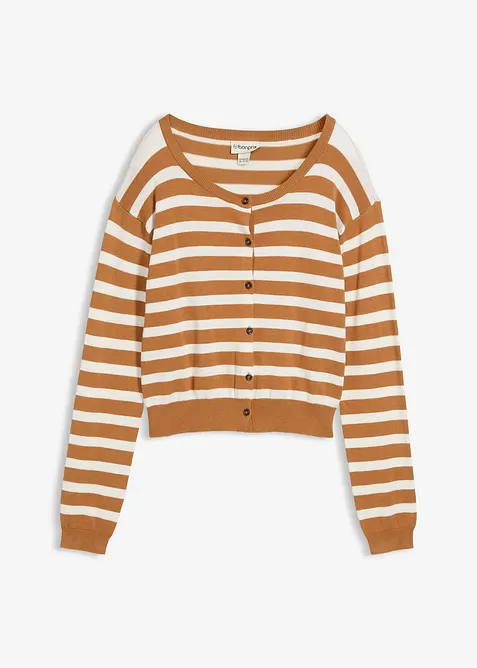 Cardigan in morbido misto viscosa a maglia fine, bonprix