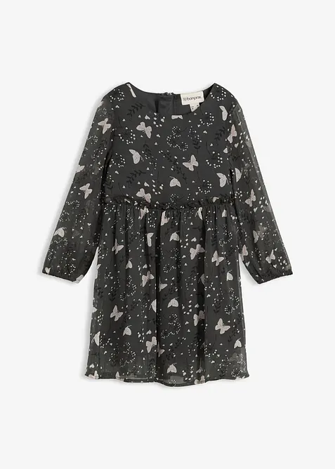 Abito svasato in chiffon, bonprix