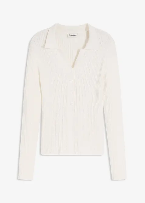 Maglione morbido in filato fine misto viscosa, bonprix