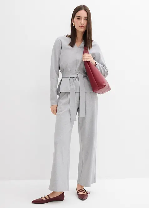 Pantaloni morbidi a gamba larga in misto viscosa, bonprix