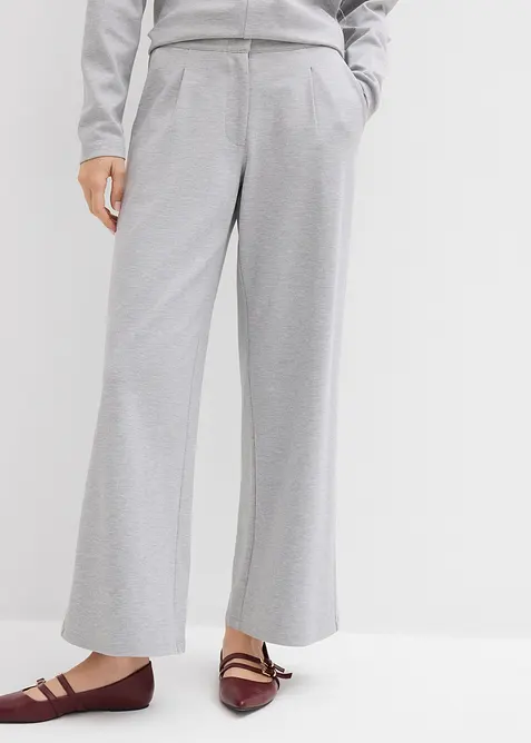 Pantaloni morbidi a gamba larga in misto viscosa, bonprix