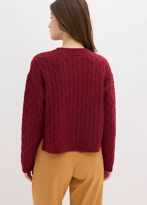 Maglione a trecce, bonprix