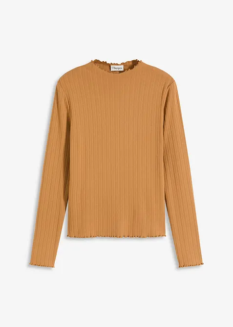 Maglia aderente a costine, bonprix