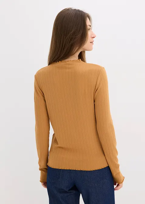 Maglia aderente a costine, bonprix