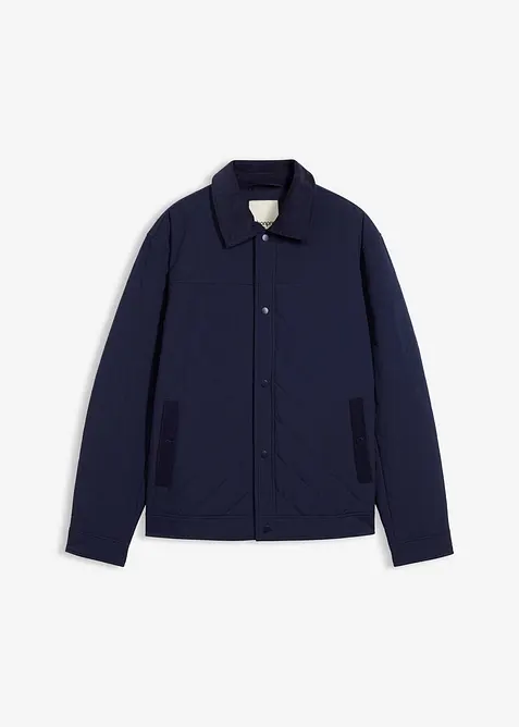 Giacca trapuntata con colletto in velluto a coste, bonprix