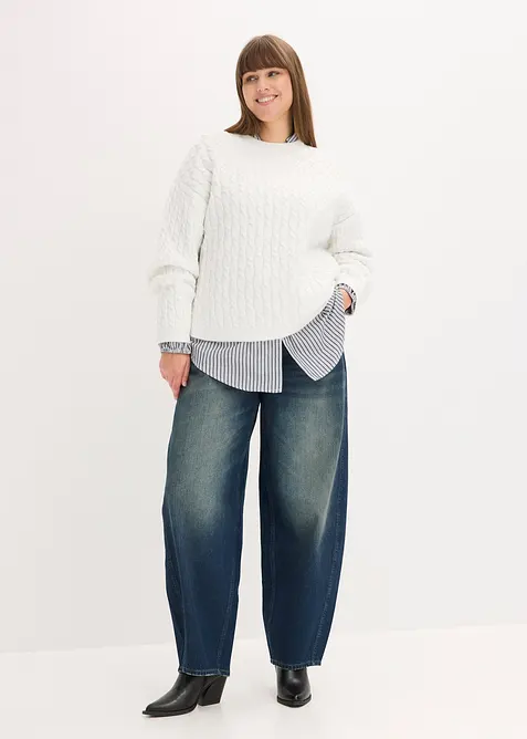 Maglione a trecce, bonprix