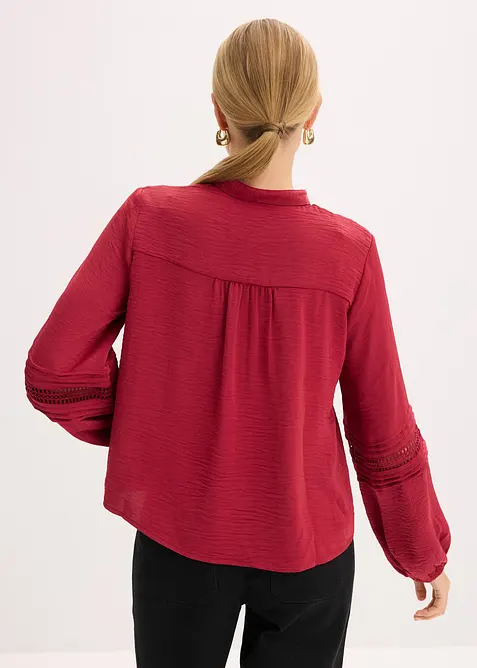 Blusa oversize con raffinati dettagli, bonprix