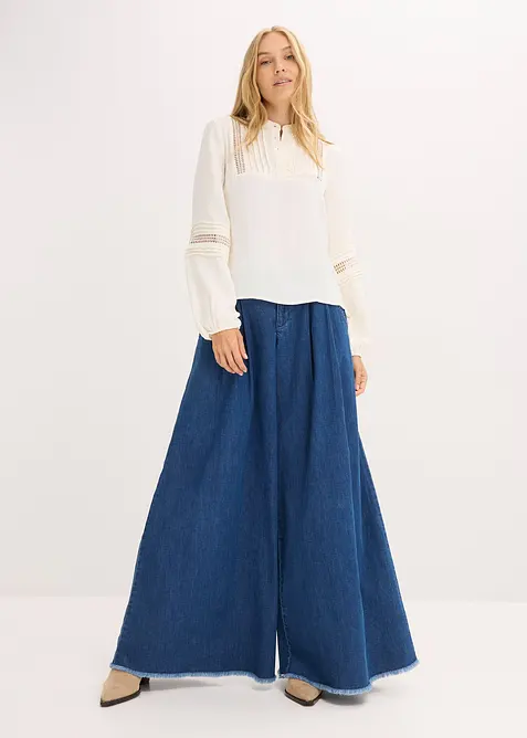 Blusa oversize con raffinati dettagli, bonprix