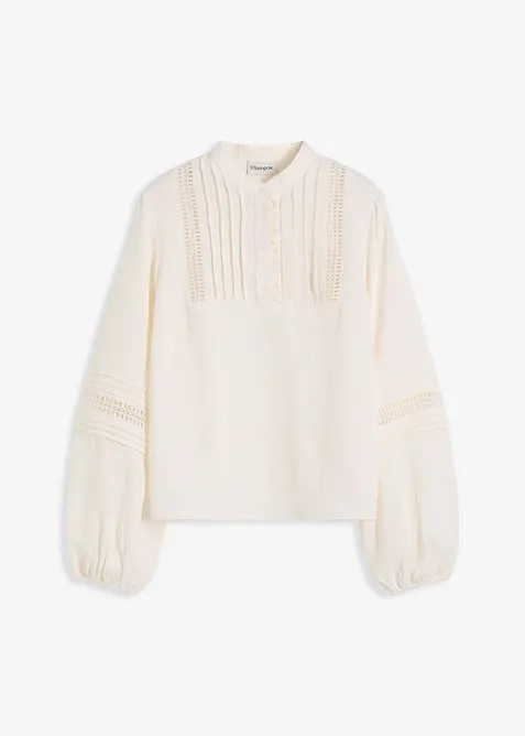 Blusa oversize con raffinati dettagli, bonprix